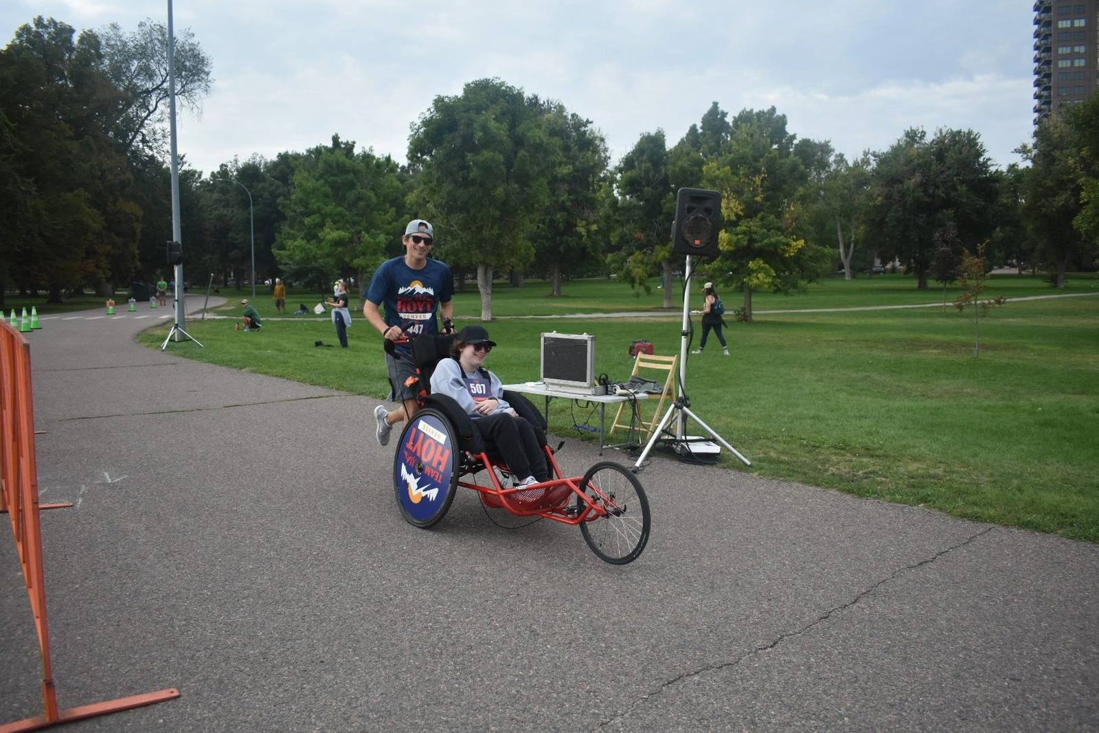 Team Hoyt Denver moment from a recent race