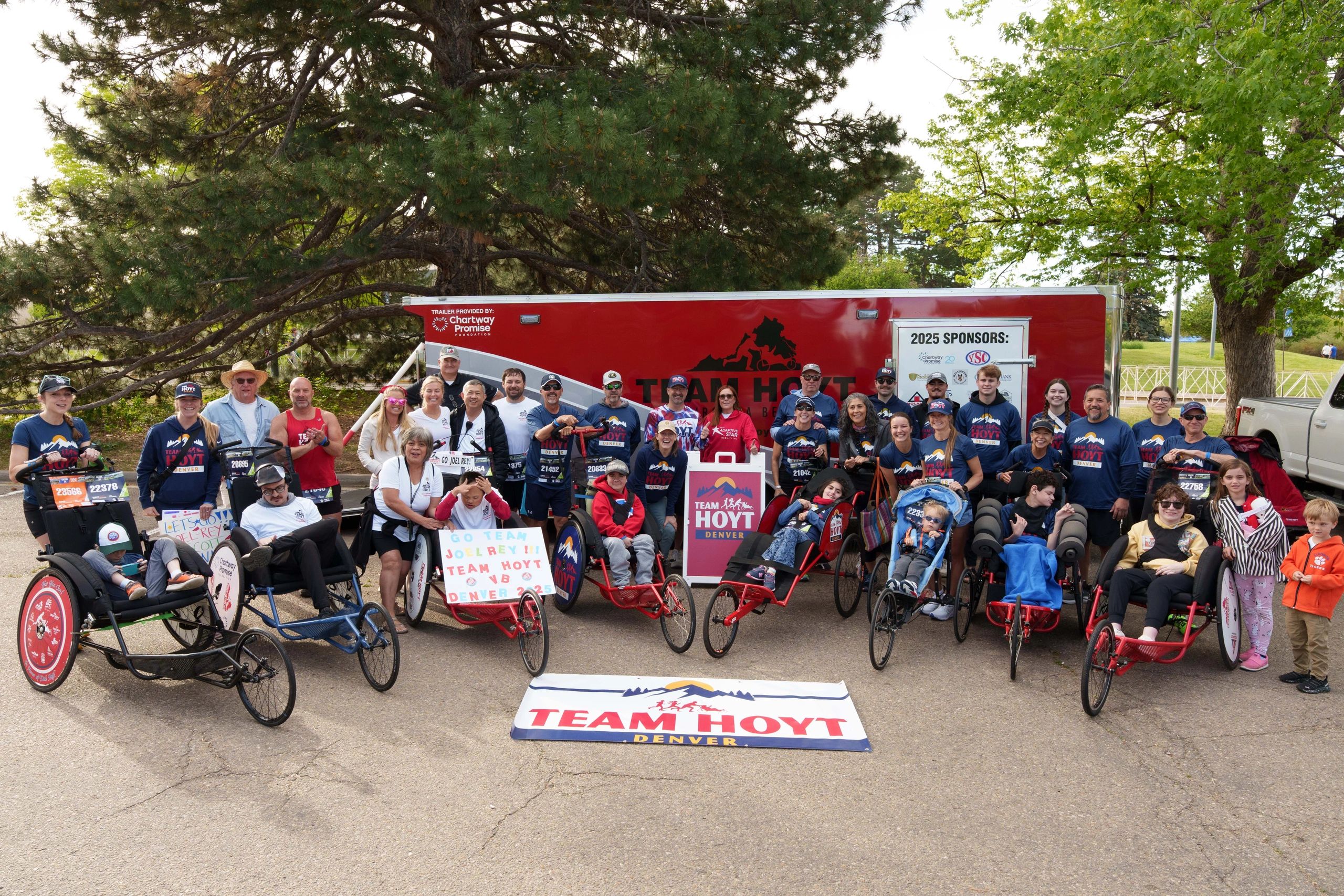 Team Hoyt Denver athletes carrying the legacy forward at a Colfax race
