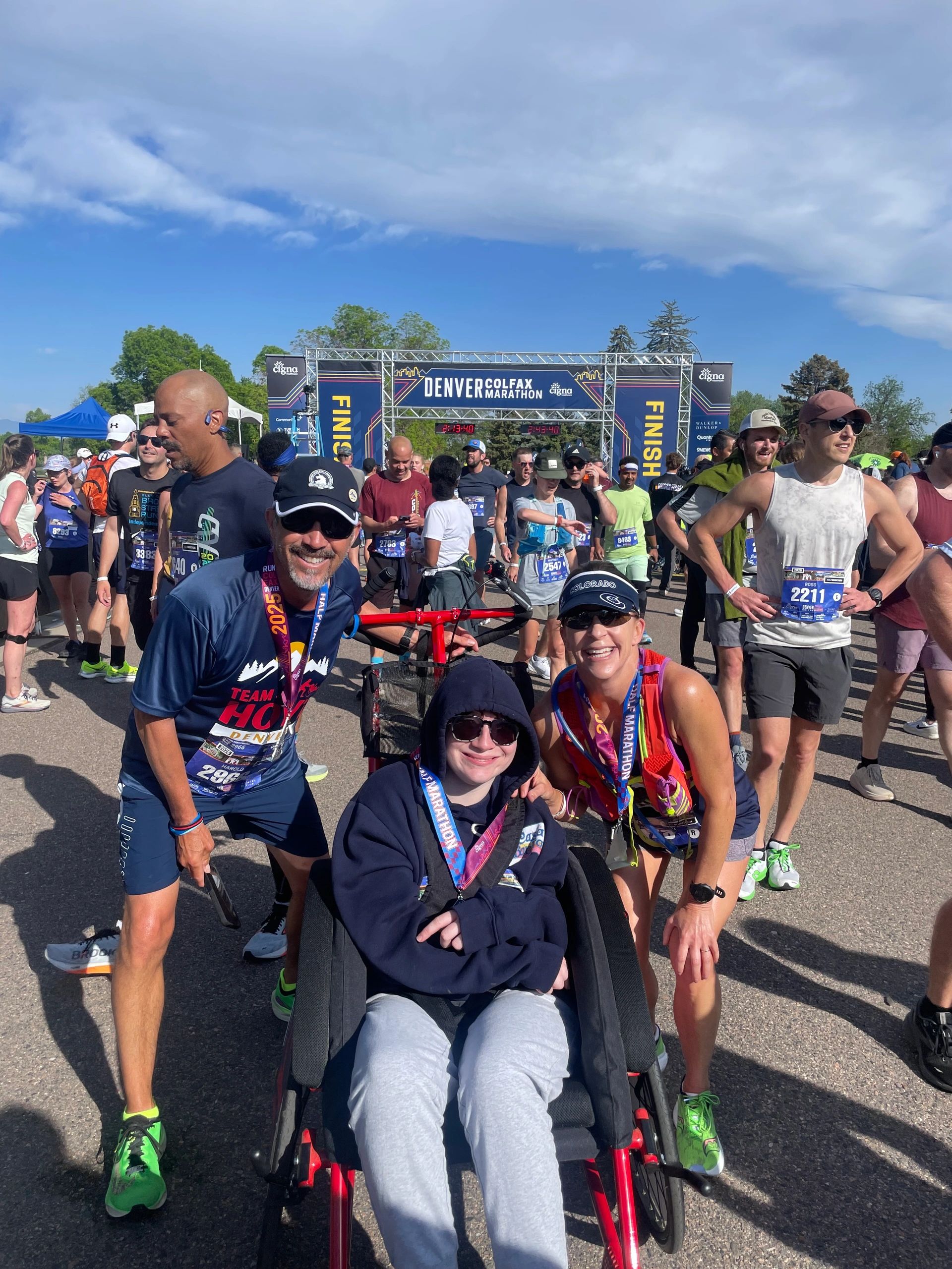 Sarah Holt with Team Hoyt Denver