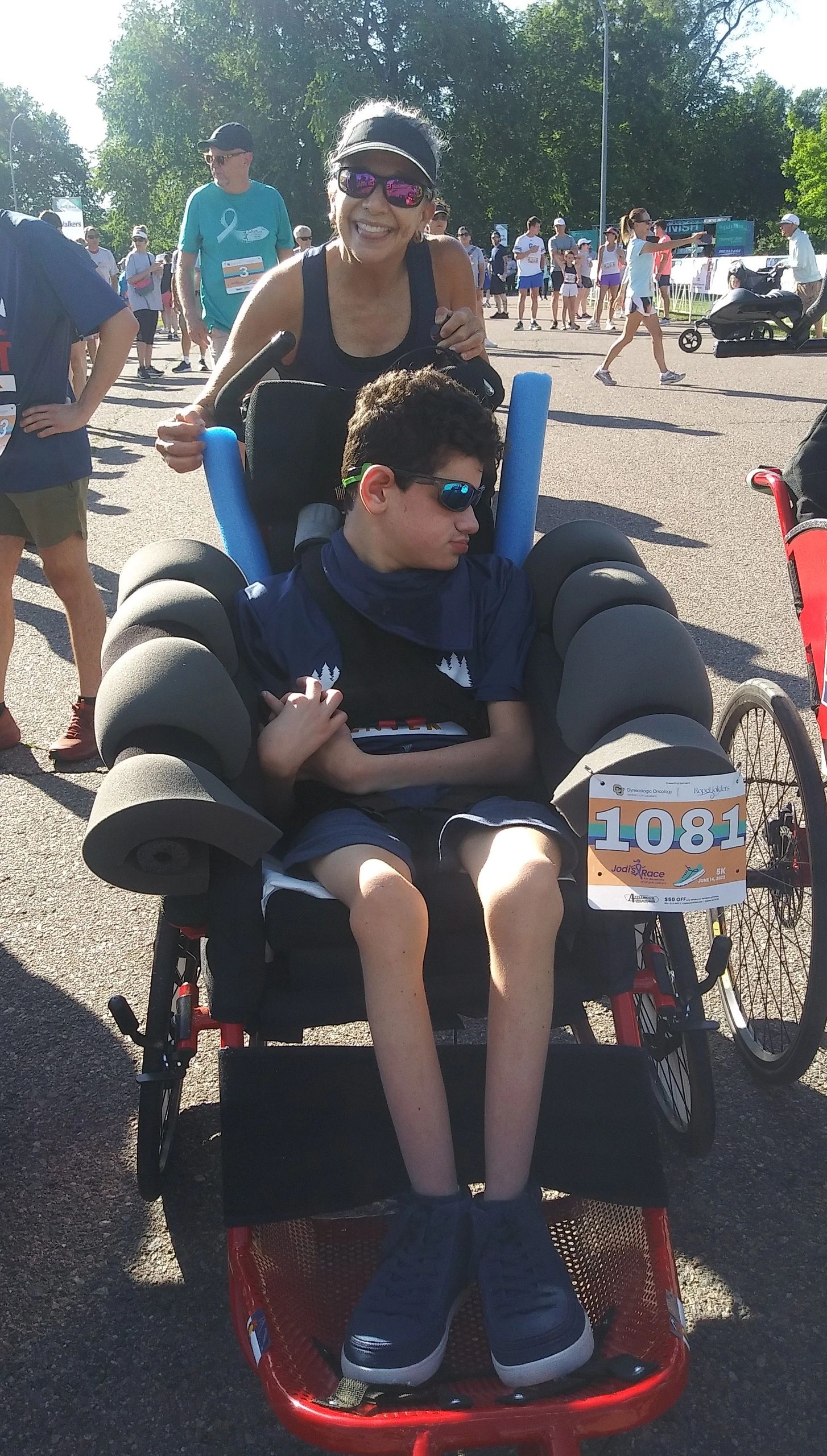 Jaxson Gallegos with Team Hoyt Denver